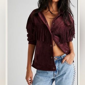 Free people fringe jacket